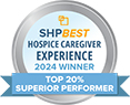 shpbest cahps hospice superior performer