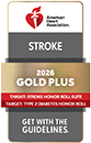 American Heart Association/American Stroke Association Stroke Honor Roll Elite Plus/Gold Plus