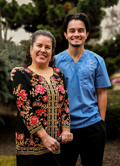 Holy Name Multiple Sclerosis - Digna Nunez and her son Yanni