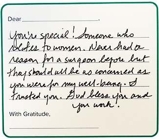 Notes of gratitude