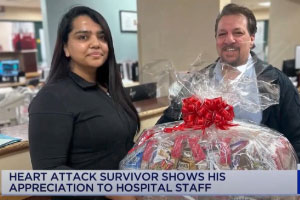 Louis Sciarrino Celebrates 5 Years Since His Heart Attack With Treats For Holy Name ER Staff